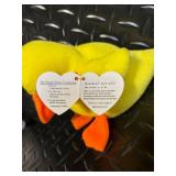 TY Beanie Babies Collection - Lullaby, Gracie, Quackers, Chickie, Knuckles, Fleecie