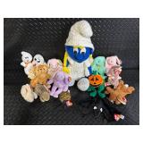 TY Beanie Babies Collection - Assorted Beanie Babies Set (Pumpkin, Nibbler, Floppity, Hoppity, Ears, Radar)