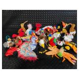 TY Beanie Babies Collection - Assorted Plush Beanies with Birth Tags (Glow Baldy Jabber Early Lucky Flashy)