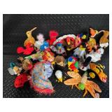 TY Beanie Babies Collection - Assorted Plush Beanies with Birth Tags (Glow Baldy Jabber Early Lucky Flashy)