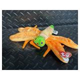 TY Beanie Babies Collection - Assorted Plush Beanies with Birth Tags (Glow Baldy Jabber Early Lucky Flashy)
