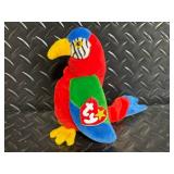 TY Beanie Babies Collection - Assorted Plush Beanies with Birth Tags (Glow Baldy Jabber Early Lucky Flashy)