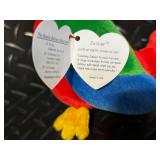 TY Beanie Babies Collection - Assorted Plush Beanies with Birth Tags (Glow Baldy Jabber Early Lucky Flashy)