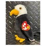 TY Beanie Babies Collection - Assorted Plush Beanies with Birth Tags (Glow Baldy Jabber Early Lucky Flashy)