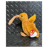 TY Beanie Babies Collection - Assorted Plush Beanies with Birth Tags (Glow Baldy Jabber Early Lucky Flashy)