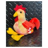 TY Beanie Babies Collection - Assorted Plush Beanies with Birth Tags (Glow Baldy Jabber Early Lucky Flashy)