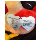 TY Beanie Babies Collection - Assorted Plush Beanies with Birth Tags (Glow Baldy Jabber Early Lucky Flashy)