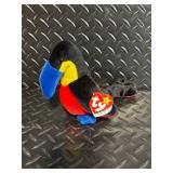 TY Beanie Babies Collection - Assorted Plush Beanies with Birth Tags (Glow Baldy Jabber Early Lucky Flashy)