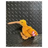 TY Beanie Babies Collection - Assorted Plush Beanies with Birth Tags (Glow Baldy Jabber Early Lucky Flashy)