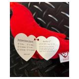 TY Beanie Babies Collection - Assorted Plush Beanies with Birth Tags (Glow Baldy Jabber Early Lucky Flashy)