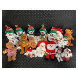 Beanie Babies Collection - Ty Holiday Plush Assortment (Snowgirl, 1998 Teddy, Peppermint)