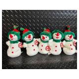 Beanie Babies Collection - Ty Holiday Plush Assortment (Snowgirl, 1998 Teddy, Peppermint)