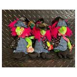 TY Beanie Babies Halloween Collection Assortment - Pumpkin, Ghost, Skeleton, Witch & Bat Plush