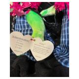 TY Beanie Babies Halloween Collection Assortment - Pumpkin, Ghost, Skeleton, Witch & Bat Plush