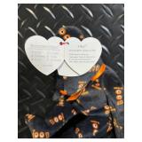 TY Beanie Babies Halloween Collection Assortment - Pumpkin, Ghost, Skeleton, Witch & Bat Plush