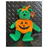 TY Beanie Babies Halloween Collection Assortment - Pumpkin, Ghost, Skeleton, Witch & Bat Plush