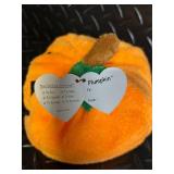 TY Beanie Babies Halloween Collection Assortment - Pumpkin, Ghost, Skeleton, Witch & Bat Plush
