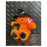 TY Beanie Babies Halloween Collection Assortment - Pumpkin, Ghost, Skeleton, Witch & Bat Plush