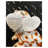 TY Beanie Babies Halloween Collection Assortment - Pumpkin, Ghost, Skeleton, Witch & Bat Plush