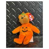 TY Beanie Babies Halloween Collection Assortment - Pumpkin, Ghost, Skeleton, Witch & Bat Plush