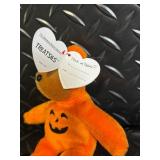 TY Beanie Babies Halloween Collection Assortment - Pumpkin, Ghost, Skeleton, Witch & Bat Plush