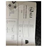 JALI CS2025 Wall Mount Kit - Aluminum Brackets & Glass Panels with Hardware