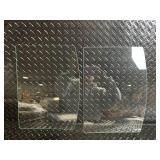 JALI CS2025 Wall Mount Kit - Aluminum Brackets & Glass Panels with Hardware