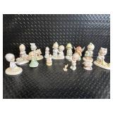 Precious Moments Angel & Baby Figurines Collection - Pastel Ceramic Set