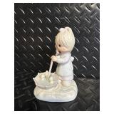 Precious Moments Angel & Baby Figurines Collection - Pastel Ceramic Set