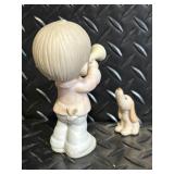 Precious Moments Angel & Baby Figurines Collection - Pastel Ceramic Set