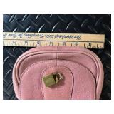 Gold Metallic Pleated Clutch & Banana Republic Pink Crossbody Chain Bag (Lot of 2)