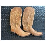 Old West TS1541 090 Leather Upper Cowboy Boots - Made in India