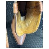 Old West TS1541 090 Leather Upper Cowboy Boots - Made in India