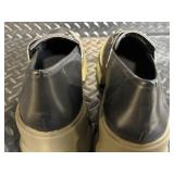 Steve Madden Trifecta Leather Loafers - Black Platform Sole - Women