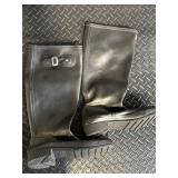 Hunter Original Tall Rain Boots - Black Knee-High, UK7 / EU40 / US9