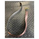 Coach Belt - Genuine Leather, Brass Hardware, Size 34, Black & Brown Two-Tone