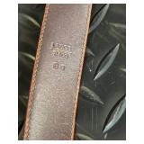 Coach Belt - Genuine Leather, Brass Hardware, Size 34, Black & Brown Two-Tone