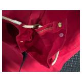 Lauren Ralph Lauren Red 100% Cotton Pants - Size 12 with Rope Belt