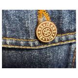 Bill Blass Jeanswear Denim Jacket - Butterfly Embroidery Back - XL