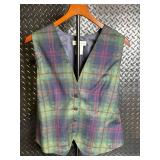 Pendleton M374-911 100% Wool Plaid Vest - Misses Size 12