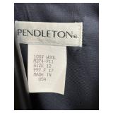 Pendleton M374-911 100% Wool Plaid Vest - Misses Size 12
