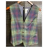 Pendleton M374-911 100% Wool Plaid Vest - Misses Size 12