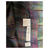 Pendleton Plaid Wool Skirt - Miss Size 8 - Multicolor Plaid - 100% Wool - Made in USA