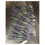 Pendleton Plaid Wool Skirt - Miss Size 8 - Multicolor Plaid - 100% Wool - Made in USA