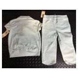 Ralph Lauren Kids Mint Green Polo Zip Top & Jogger Set - Size 5