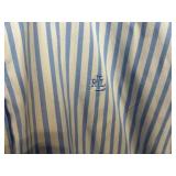 Lauren Ralph Lauren Striped Dress Shirt - XL 100% Cotton