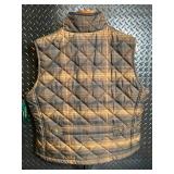 Lauren Ralph Lauren Quilted Plaid Vest - Size XL - Front Zip