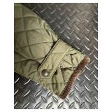 Polo Ralph Lauren Quilted Jacket Olive Green and Red Buffalo Plaid Panel - Size 14