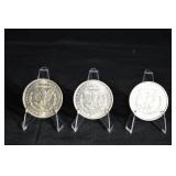 Morgan Silver Dollars 1921 - 3 Coins