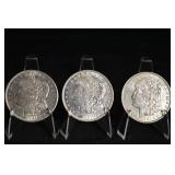 1921 Morgan Silver Dollars (Lot of 3)
